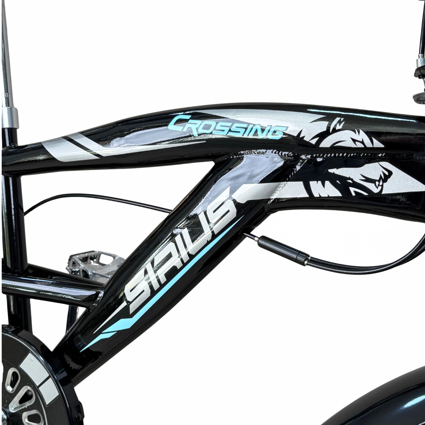 BMX 24 Inch Mountain Bike – Heavy-Duty Steel Frame with Front Basket, Rear Padded Seat, Dual Fenders & 360° BMX Handlebar – Suitable for Riders Height 140–175 cm – Durable Daily Use Bicycle