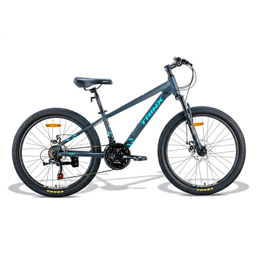 Trinx M007 24” Mountain Bike – Aluminum Frame – 21-Speed – Disc Brakes – Front Suspension – Kenda Tires