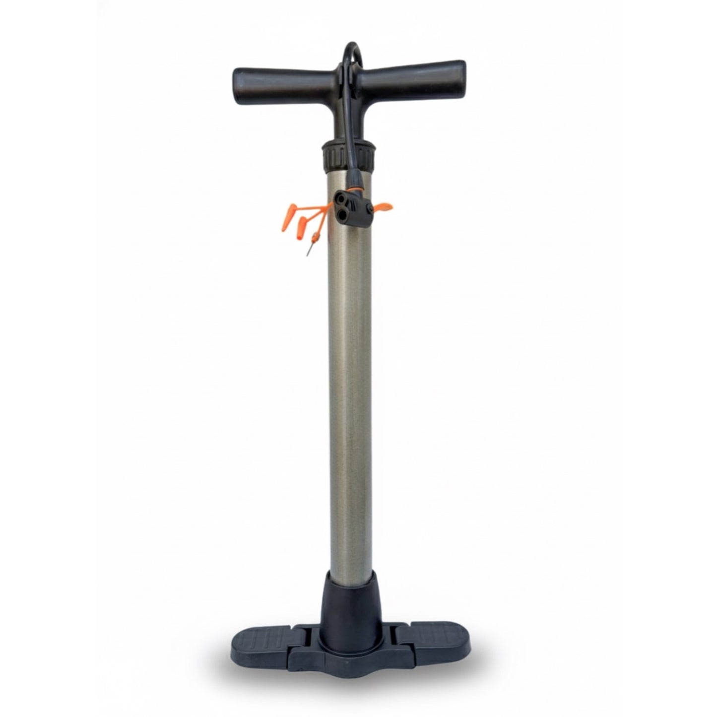 Bicycle Air Pump with Large Cylinder – Gray