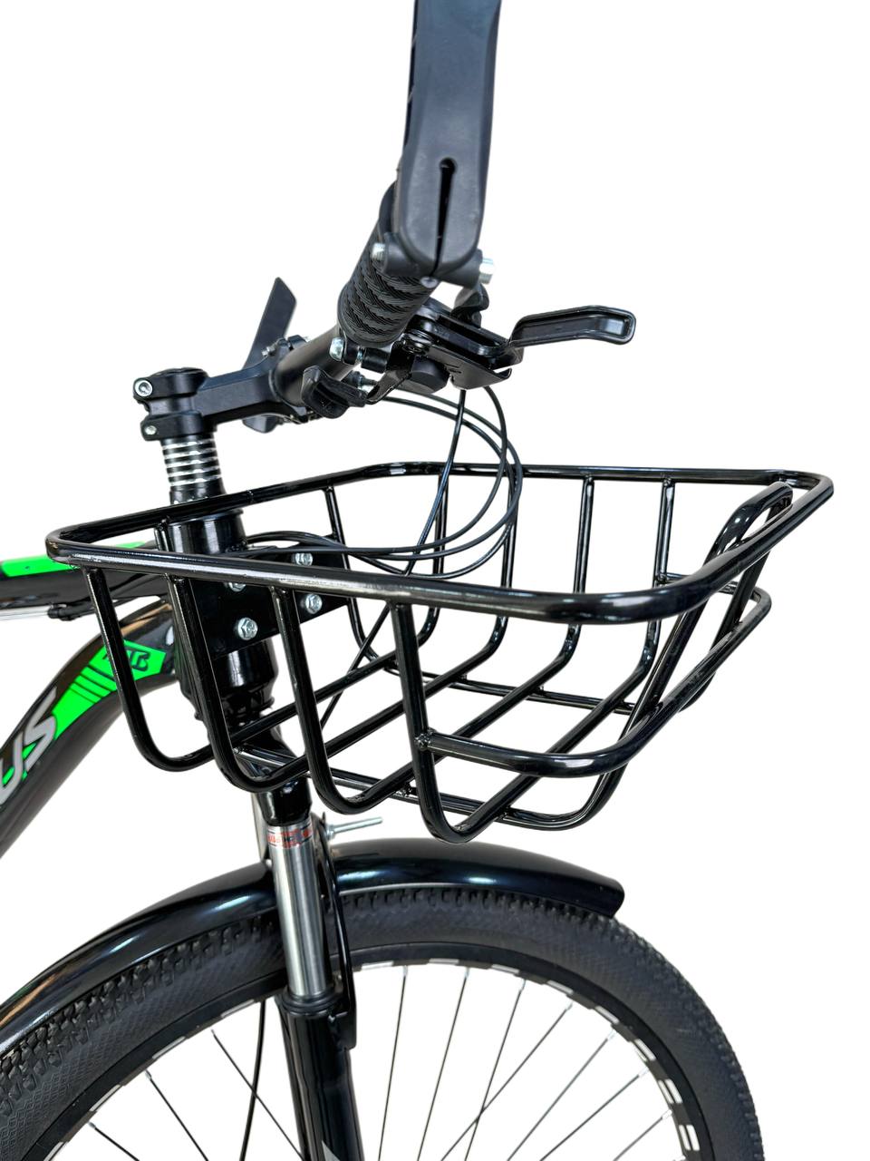 26-Inch Multi-Purpose Bicycle with Front Basket & 21-Speed Gears
