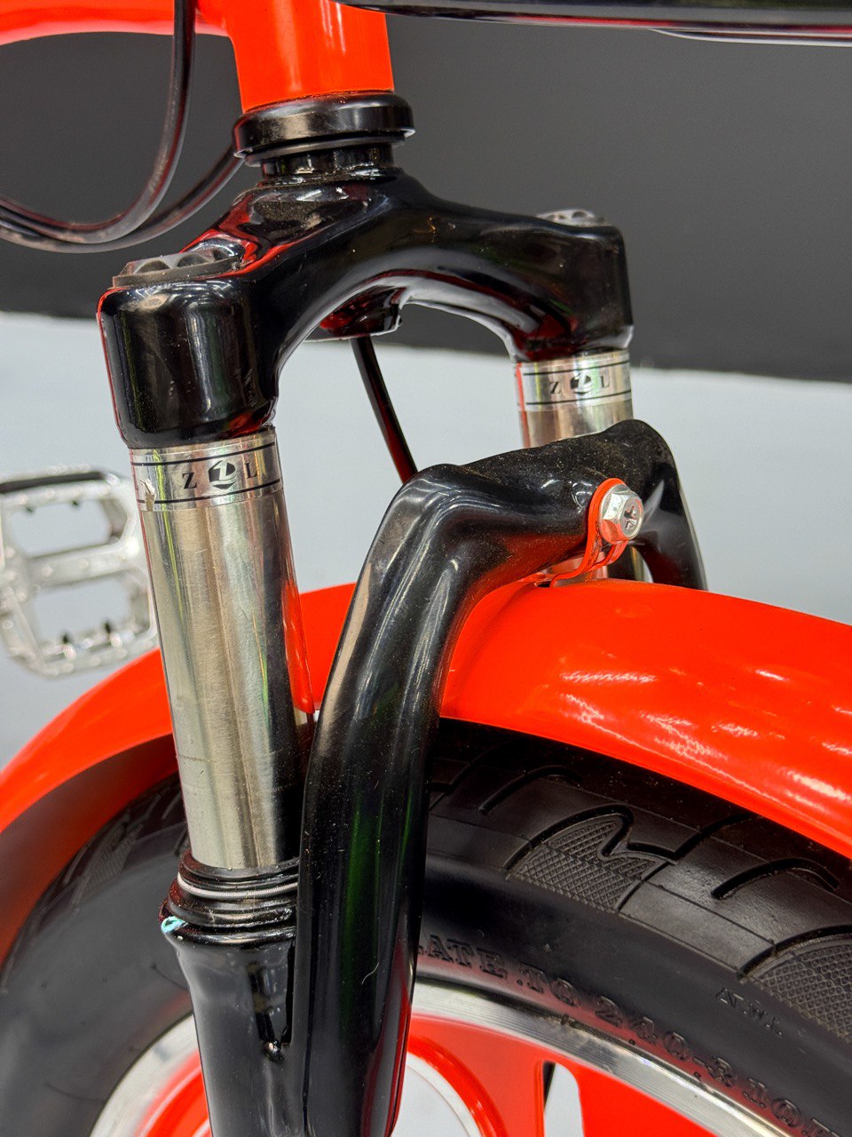 BMX Bike 20” – Strong Frame – Sport Rims – Front Basket – Rear Seat – Wide Tires Orange