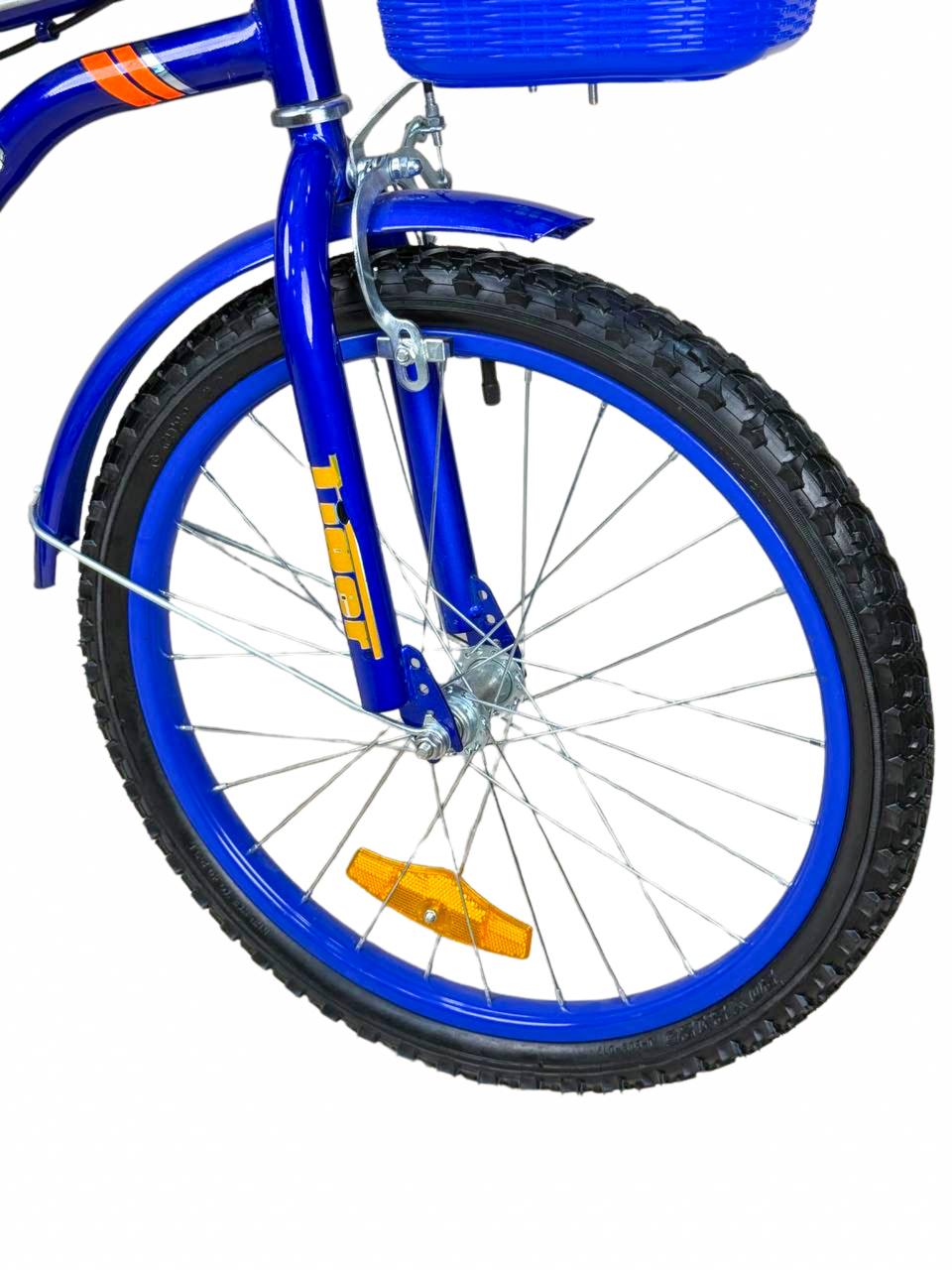 TIGER Kids Bike 20 Inch with Front Basket & Back Seat – For Children 6 to 10 Years