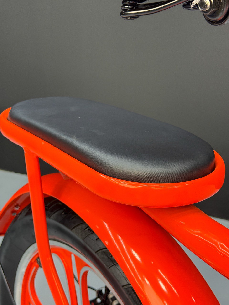 BMX Bike 20” – Strong Frame – Sport Rims – Front Basket – Rear Seat – Wide Tires Orange