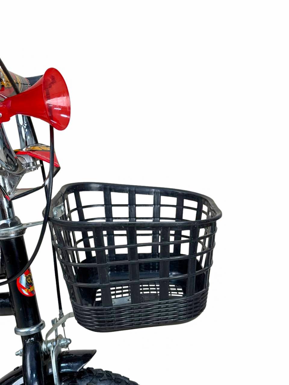 TIGER Kids Bike 12 Inch with Front Basket & Back Seat – For Children 2 to 5 Years