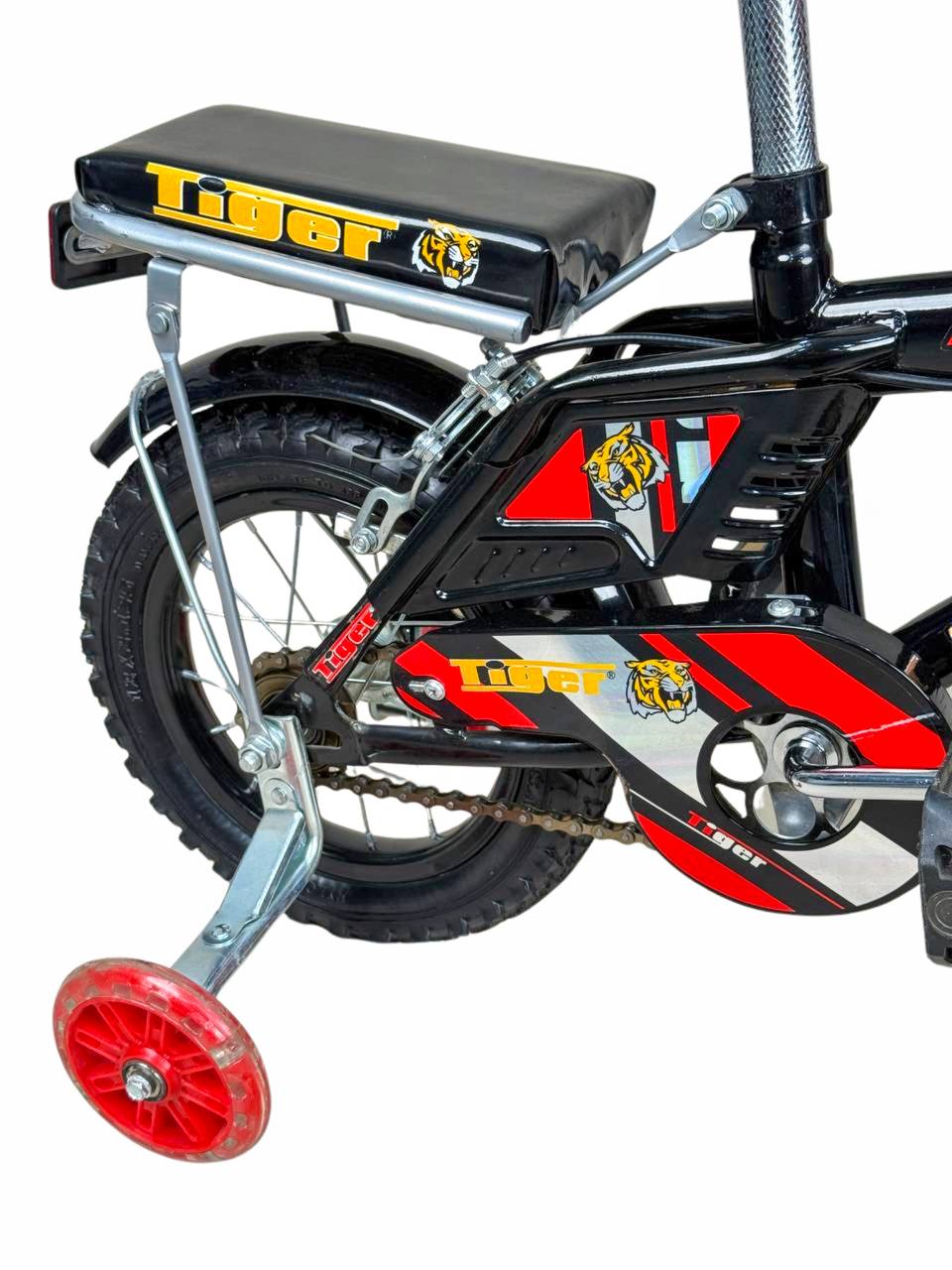 TIGER Kids Bike 12 Inch with Front Basket & Back Seat – For Children 2 to 5 Years