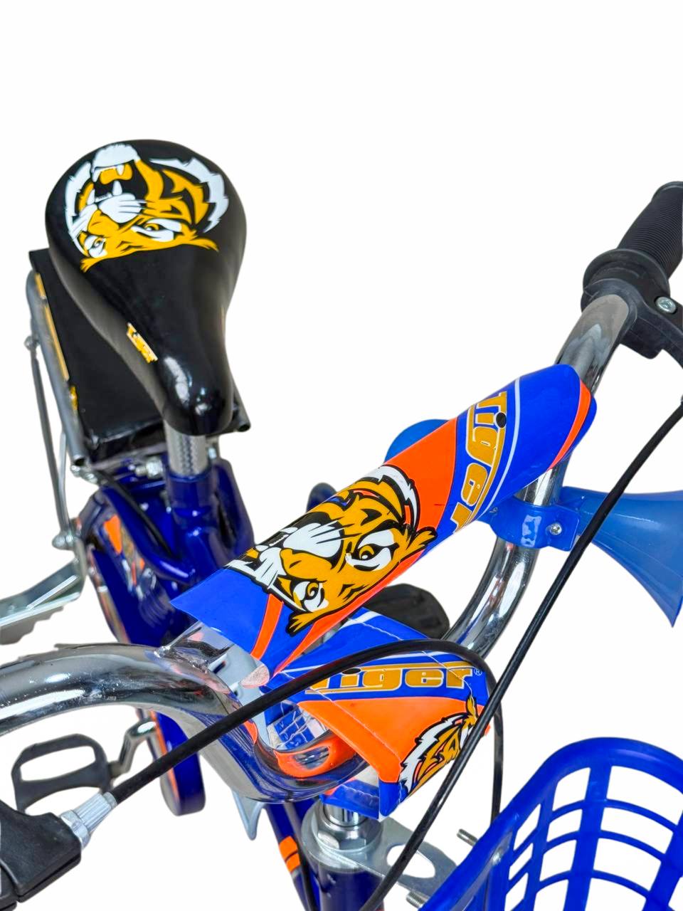 TIGER Kids Bike 12 Inch with Front Basket & Back Seat – For Children 2 to 5 Years