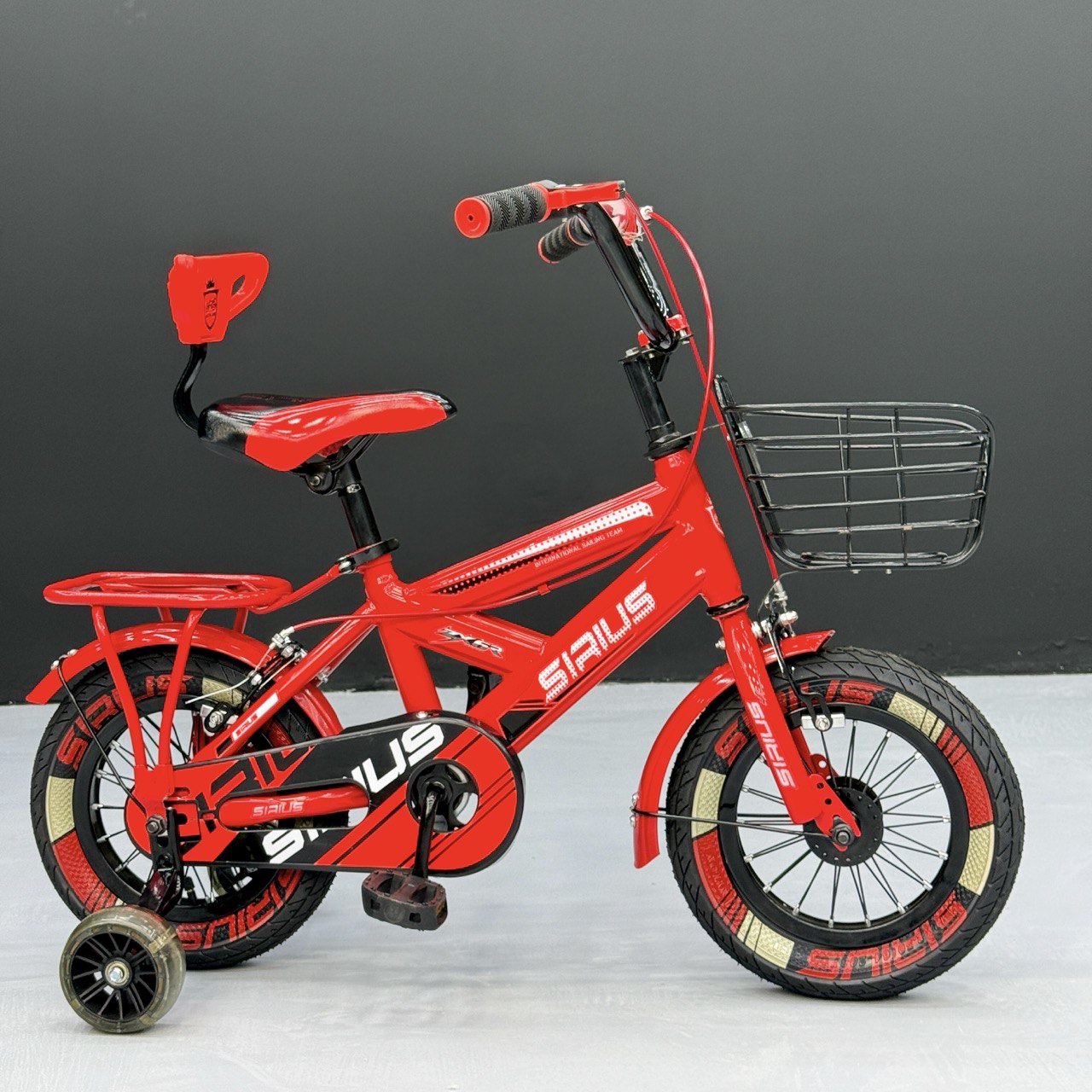 Series 16” Kids Bicycle – Heavy-Duty Frame with Front Basket & Backrest Seat – Safe & Stable Ride Blue