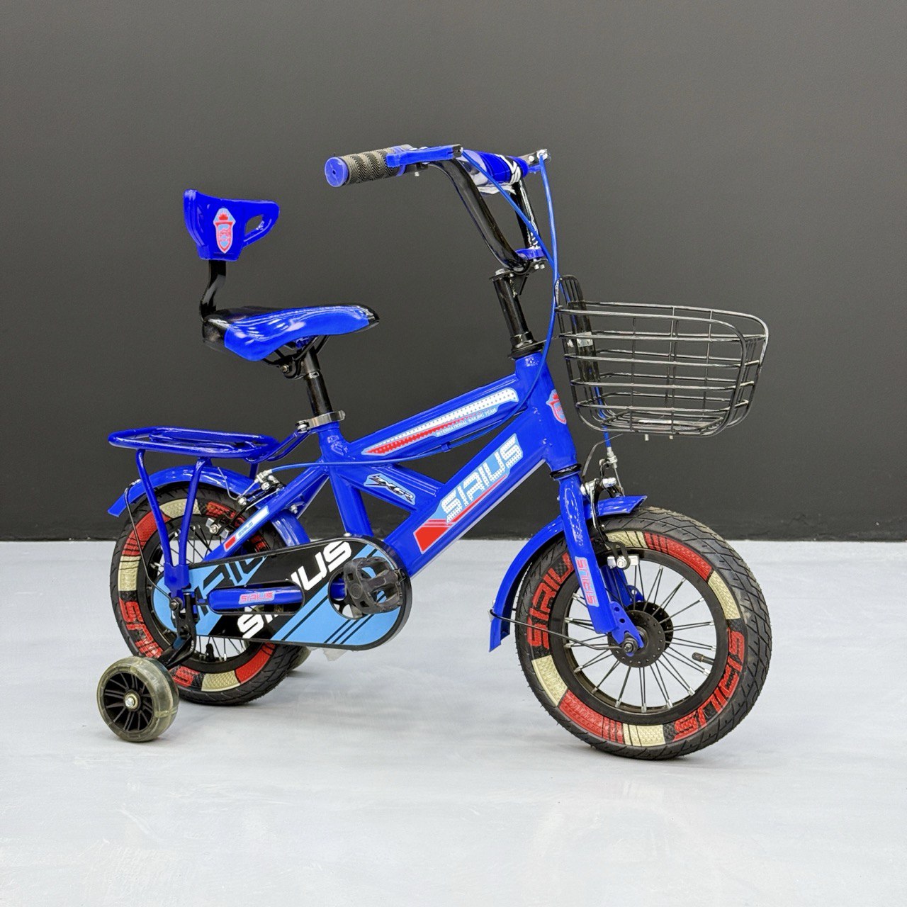 Series 16” Kids Bicycle – Heavy-Duty Frame with Front Basket & Backrest Seat – Safe & Stable Ride Blue