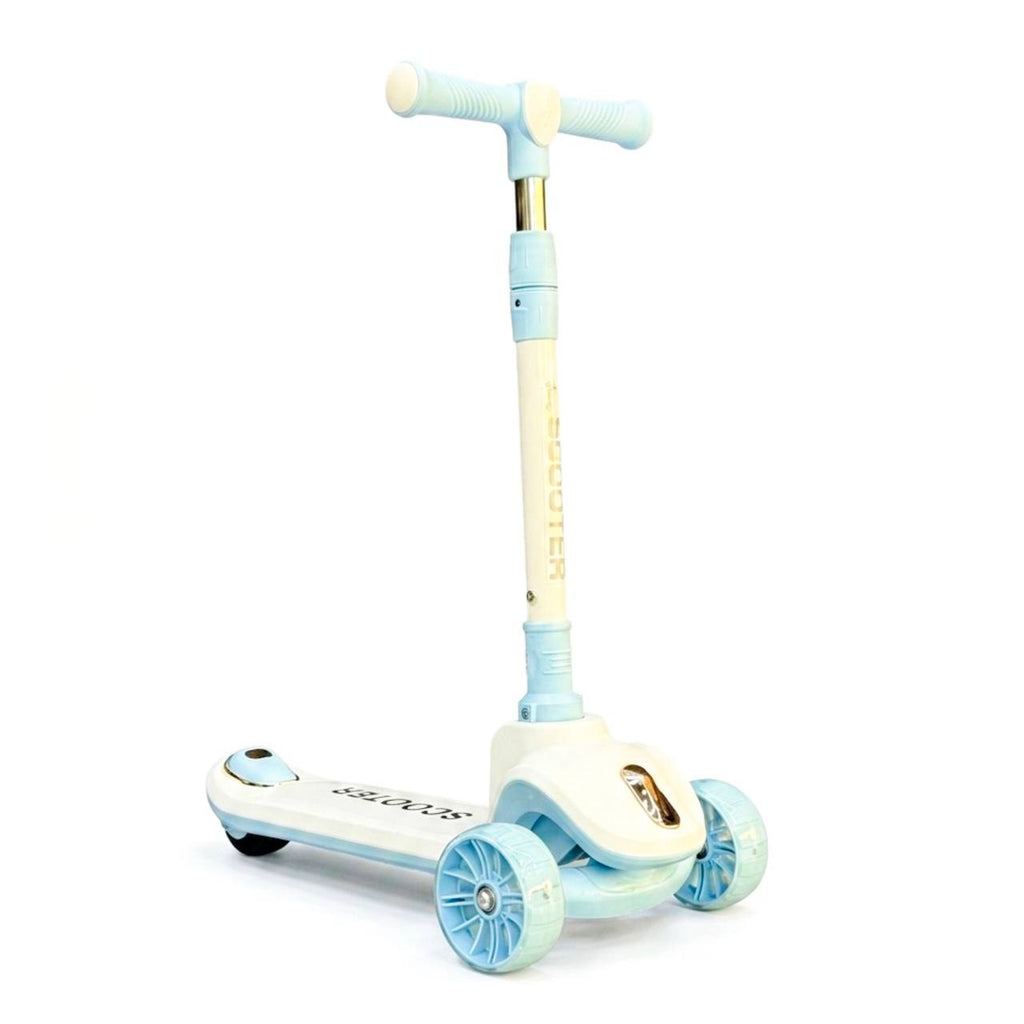 3-Wheel Light-Up Kids Scooter with Music - Foldable & Height Adjustable (Ages 2-10)