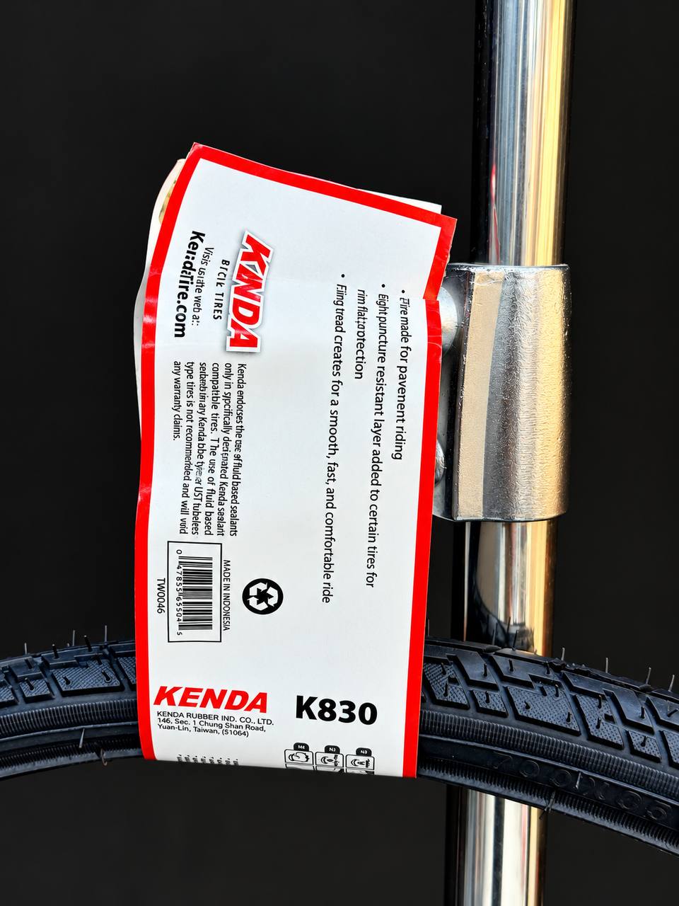 إطار دراجة هوائية للطرق والهايبرد KENDA K830 700×35C - بنقشة شبه ملساء