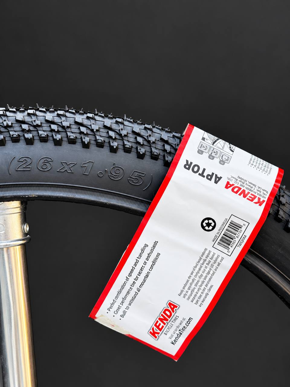 KENDA APTOR K1153 26×1.95 MTB Bicycle Tire – Original – Made in Indonesia