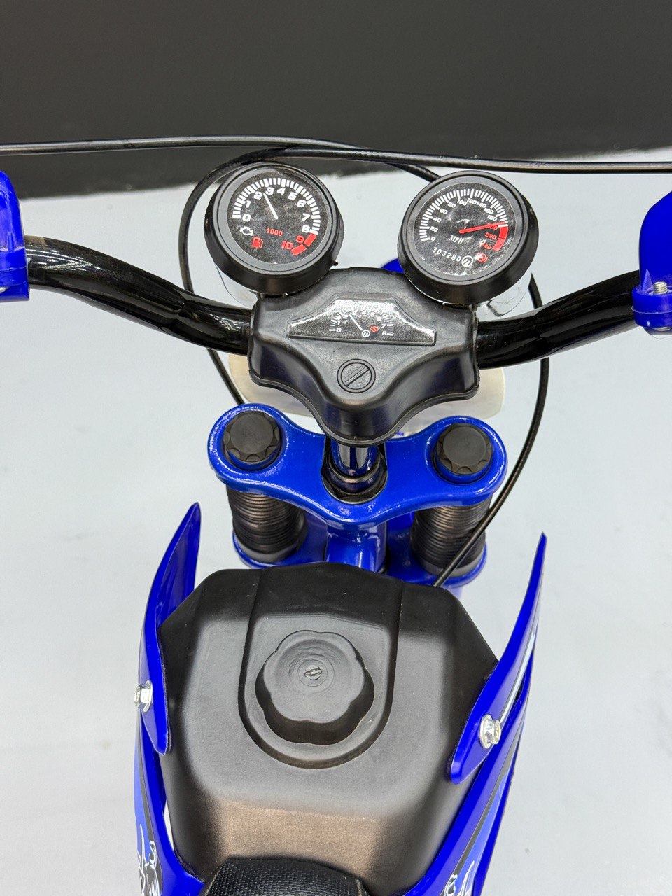 16-Inch Sporty Motorcycle-Style Bicycle for Ages 4-6 Years Blue