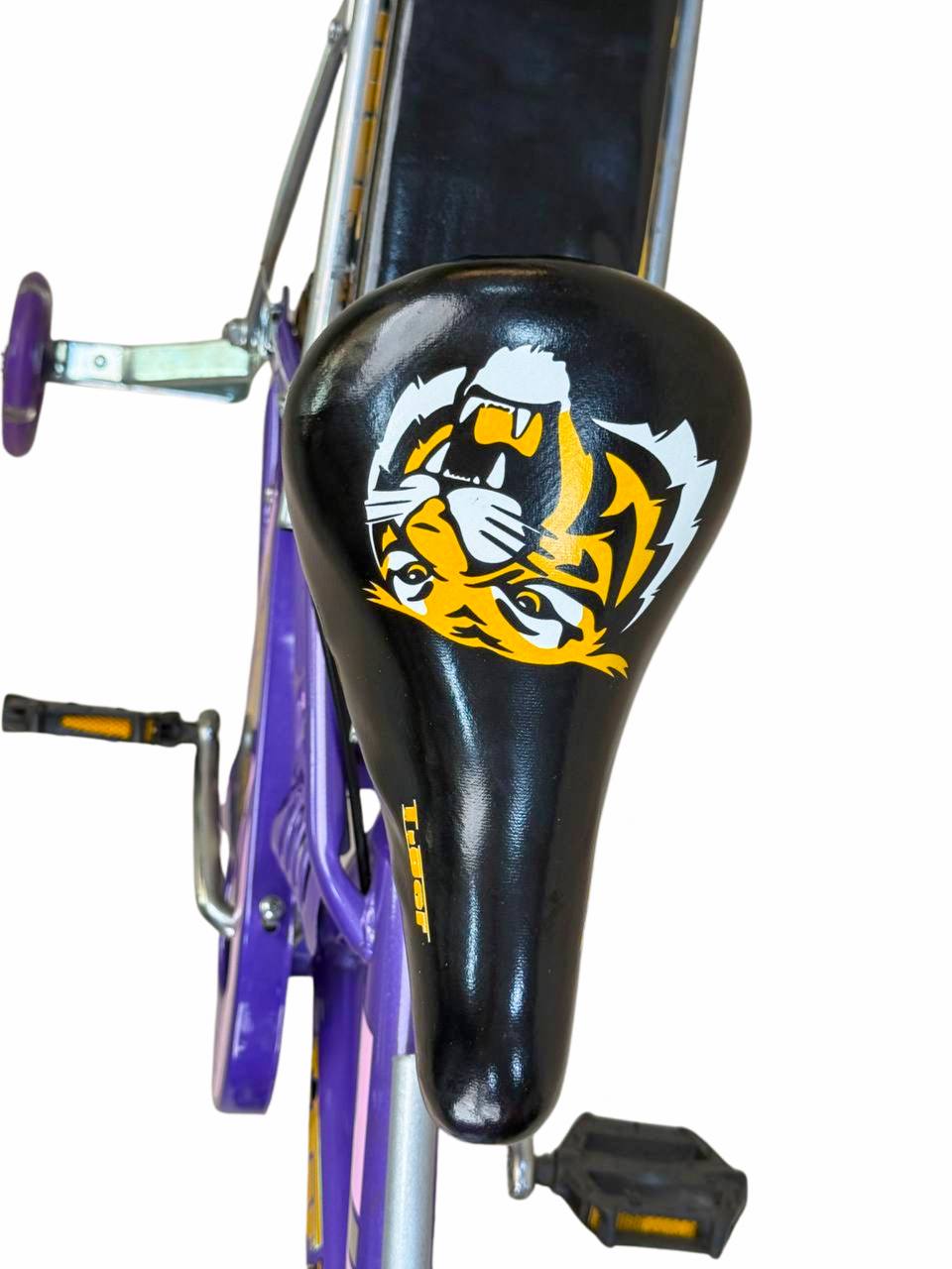 TIGER Kids Bike 16 Inch with Front Basket & Back Seat – For Children 4 to 7 Years