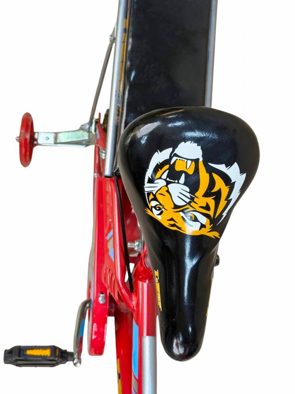 TIGER Kids Bike 16 Inch with Front Basket & Back Seat – For Children 4 to 7 Years