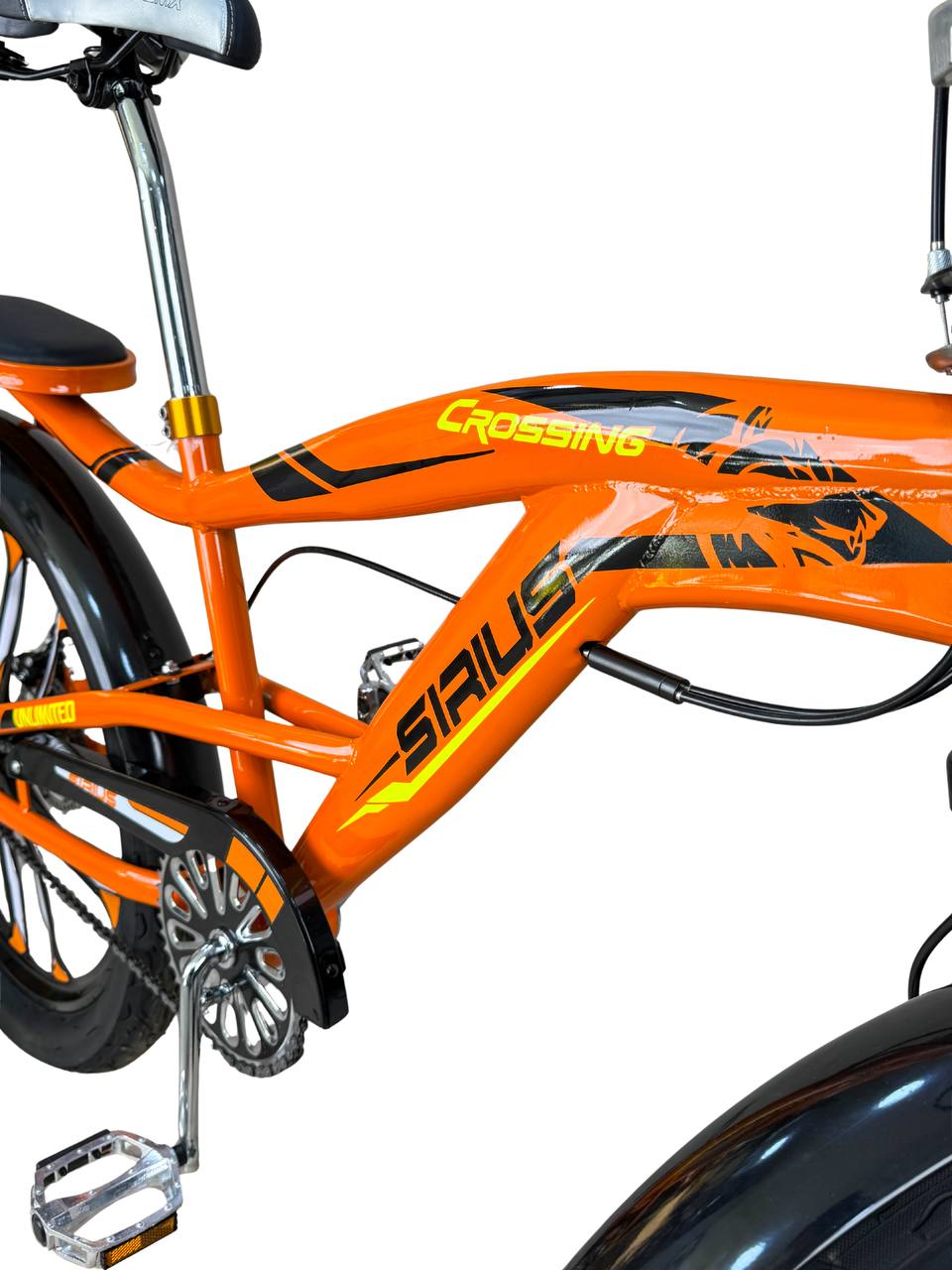 BMX 24 Inch Bike – Durable Frame with Front Basket & Padded Rear Seat (Height 140–175 cm)