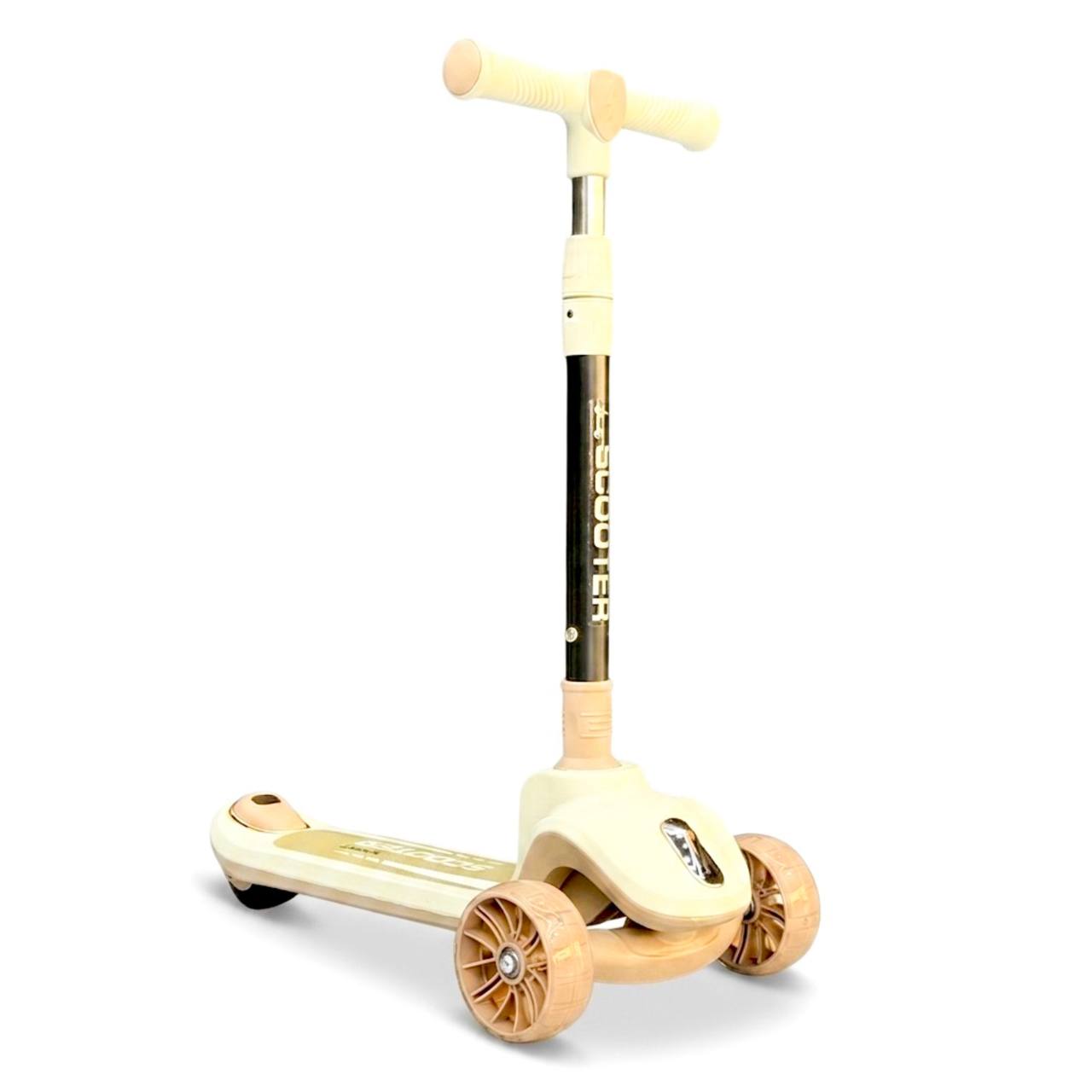 3-Wheel Light-Up Kids Scooter with Music - Foldable & Height Adjustable (Ages 2-10)