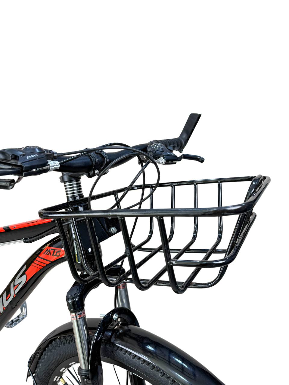 26-Inch Multi-Purpose Bicycle with Front Basket & 21-Speed Gears