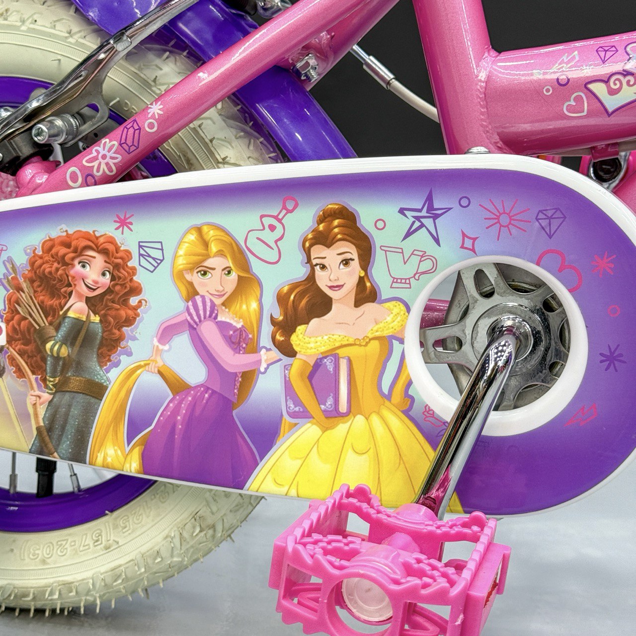 Princess Edition 12" Girls' Bike – With Front Basket & Training Wheels (Ages 2–5 Years)