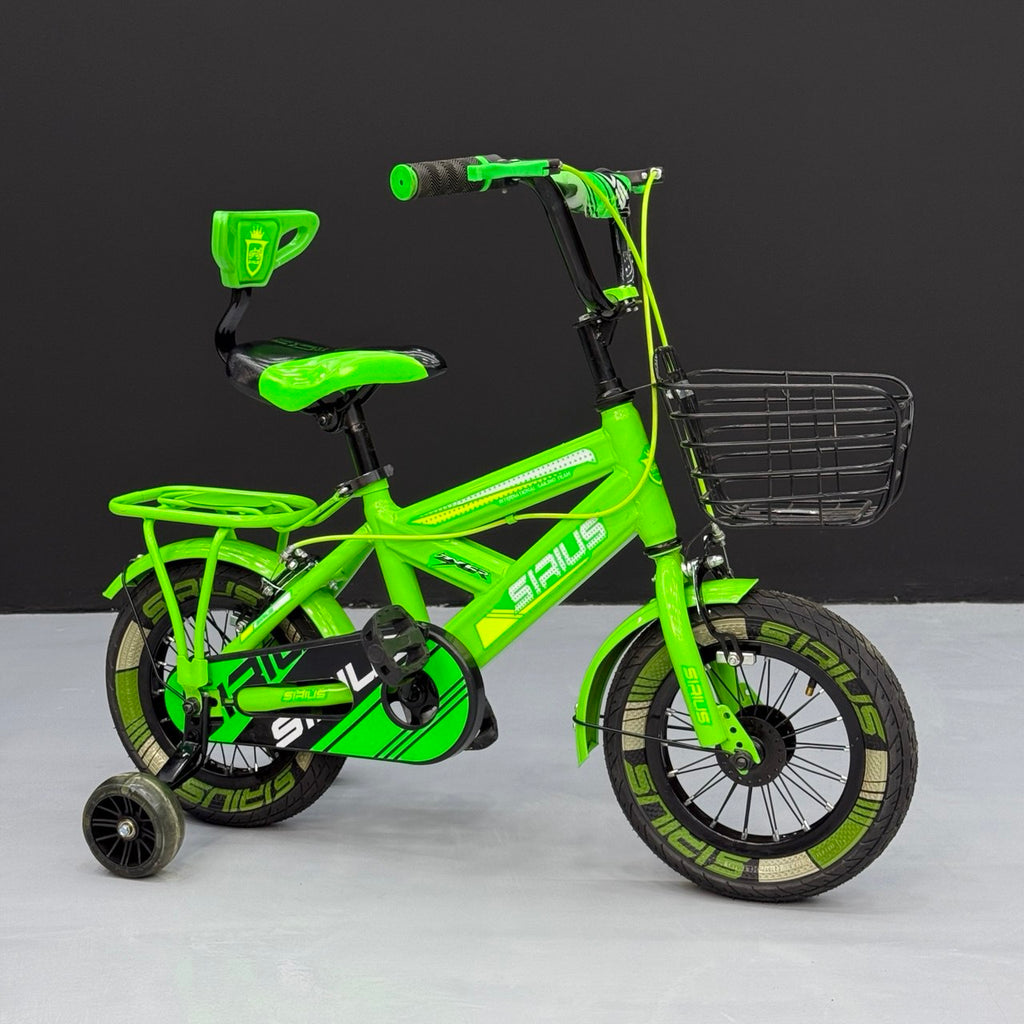 Series 16” Kids Bicycle – Heavy-Duty Frame with Front Basket & Backrest Seat – Safe & Stable Ride Blue