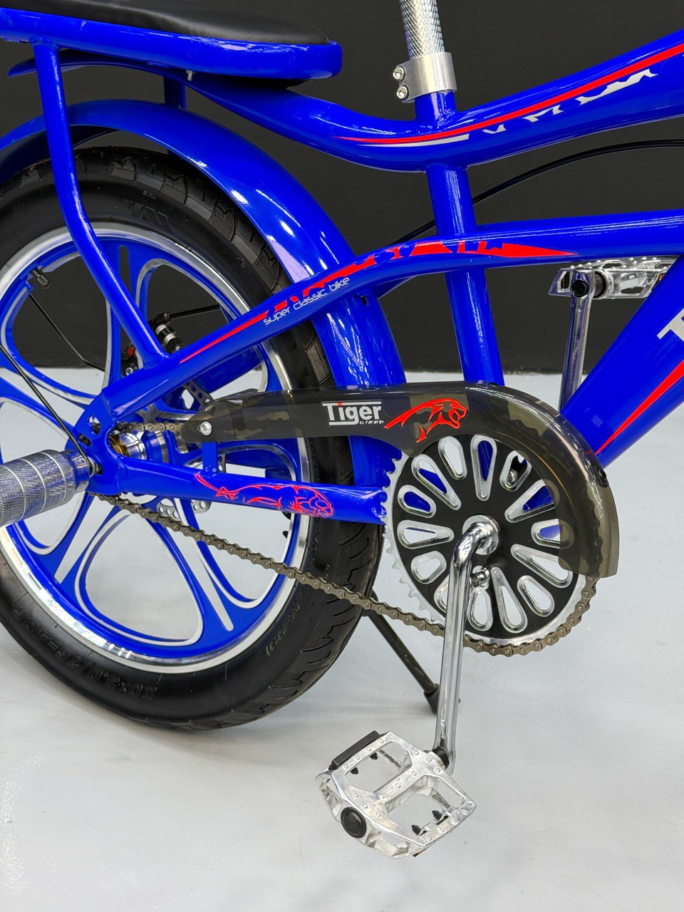 BMX Bike 20” – Strong Frame – Sport Rims – Front Basket – Rear Seat – Wide Tires Blue