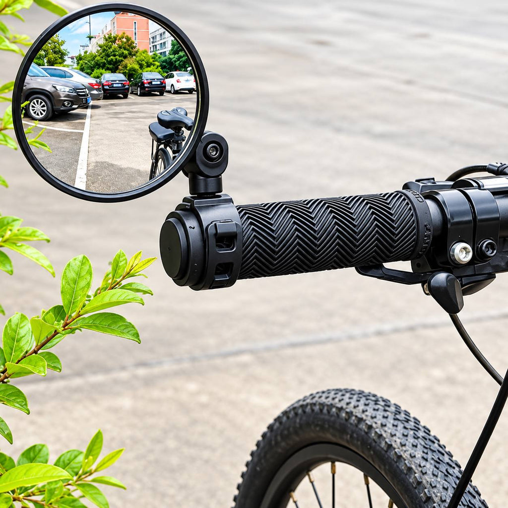 مرايا خلفية للدراجة الهوائية بدوران 360 درجة، قطعتان، 14×8 سم