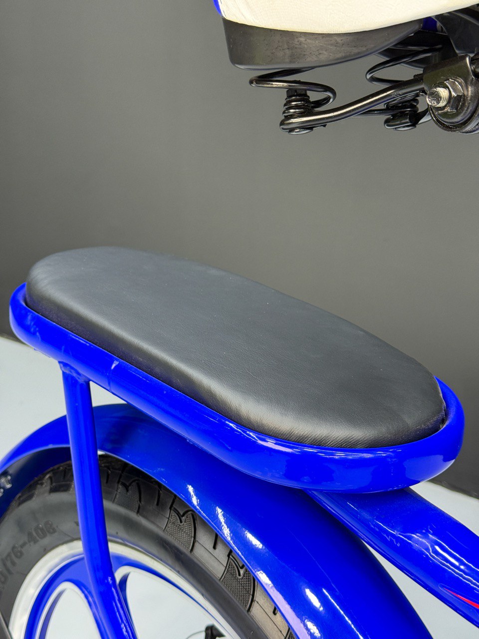 BMX Bike 20” – Strong Frame – Sport Rims – Front Basket – Rear Seat – Wide Tires Blue