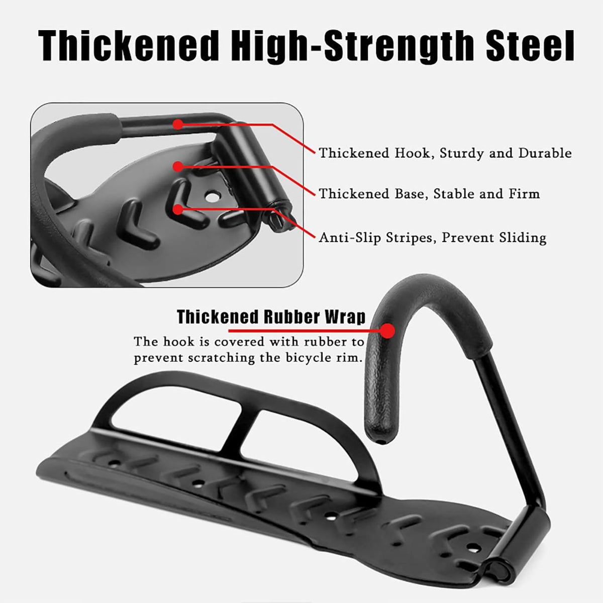 Bicycle Wall Mount Steel