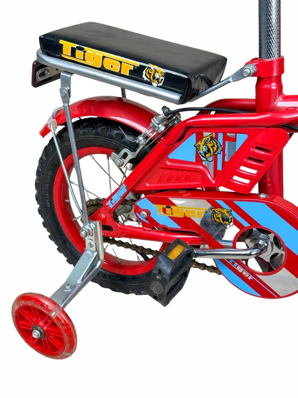 TIGER Kids Bike 12 Inch with Front Basket & Back Seat – For Children 2 to 5 Years