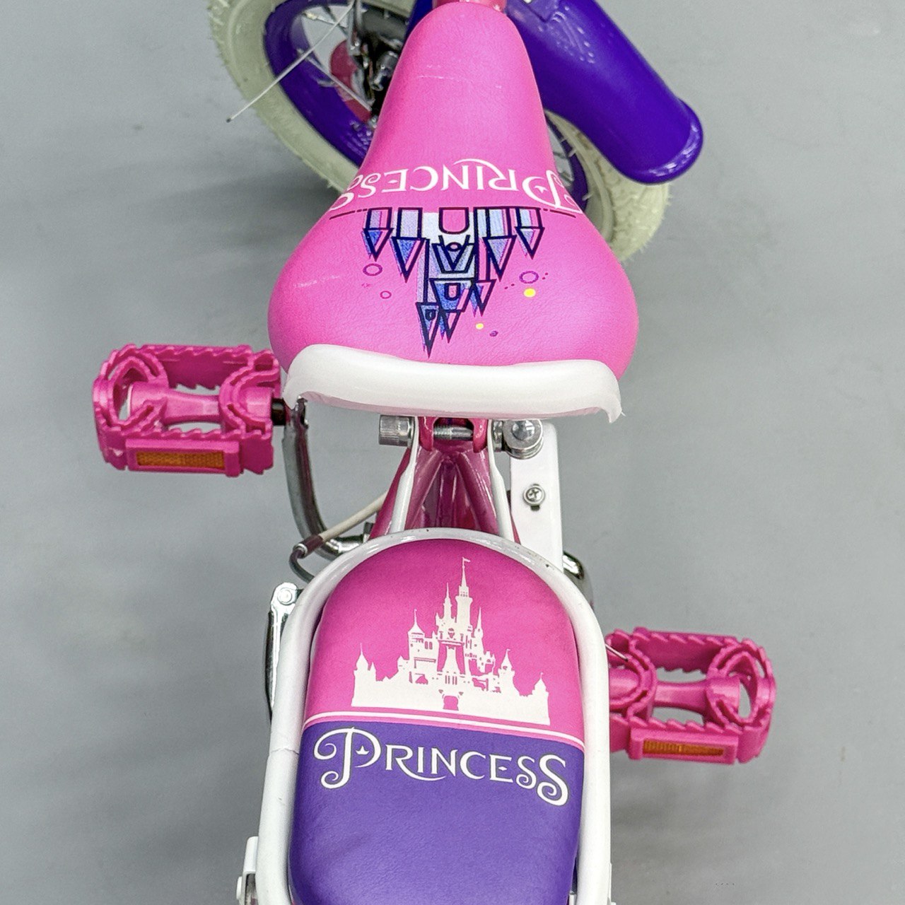 Princess Edition 12" Girls' Bike – With Front Basket & Training Wheels (Ages 2–5 Years)