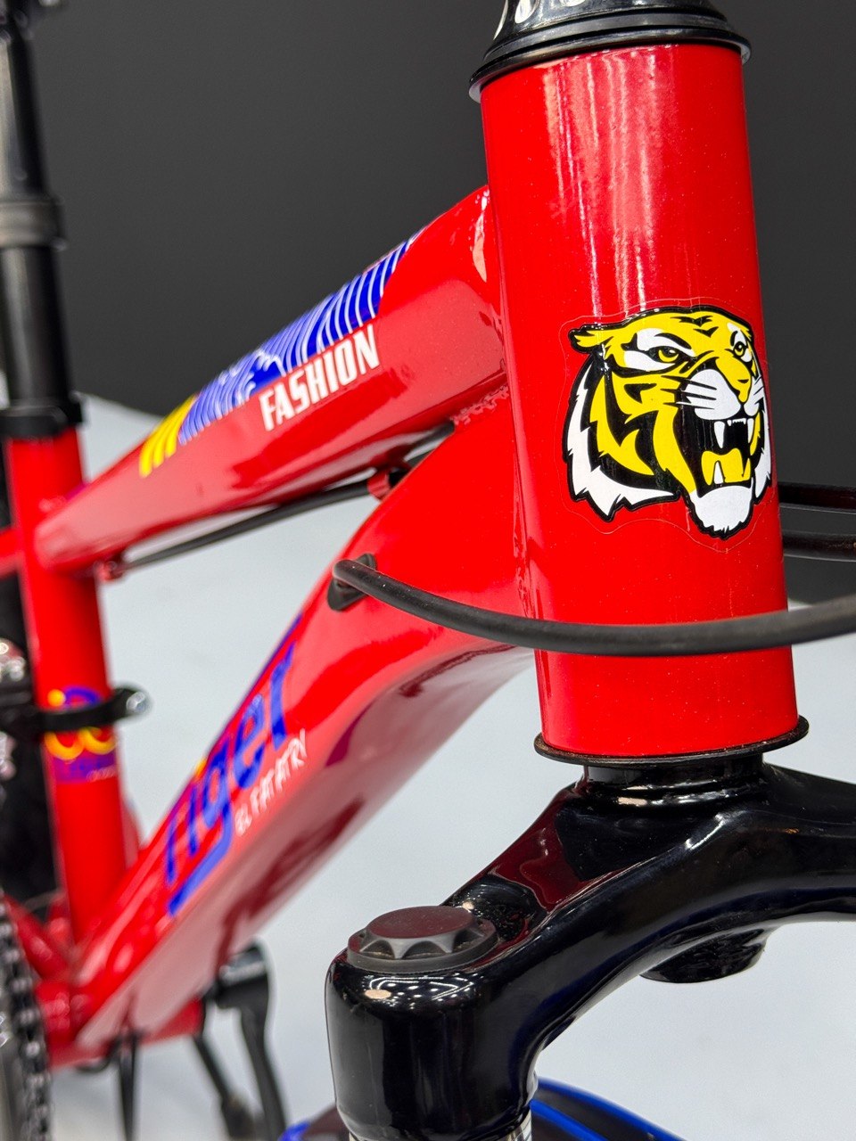 Kids Mountain Bike 20 Inch – 21 Speed – Disc Brakes – Front Suspension – 3.00 Wide Tires – Suitable for Ages 6-12 Red