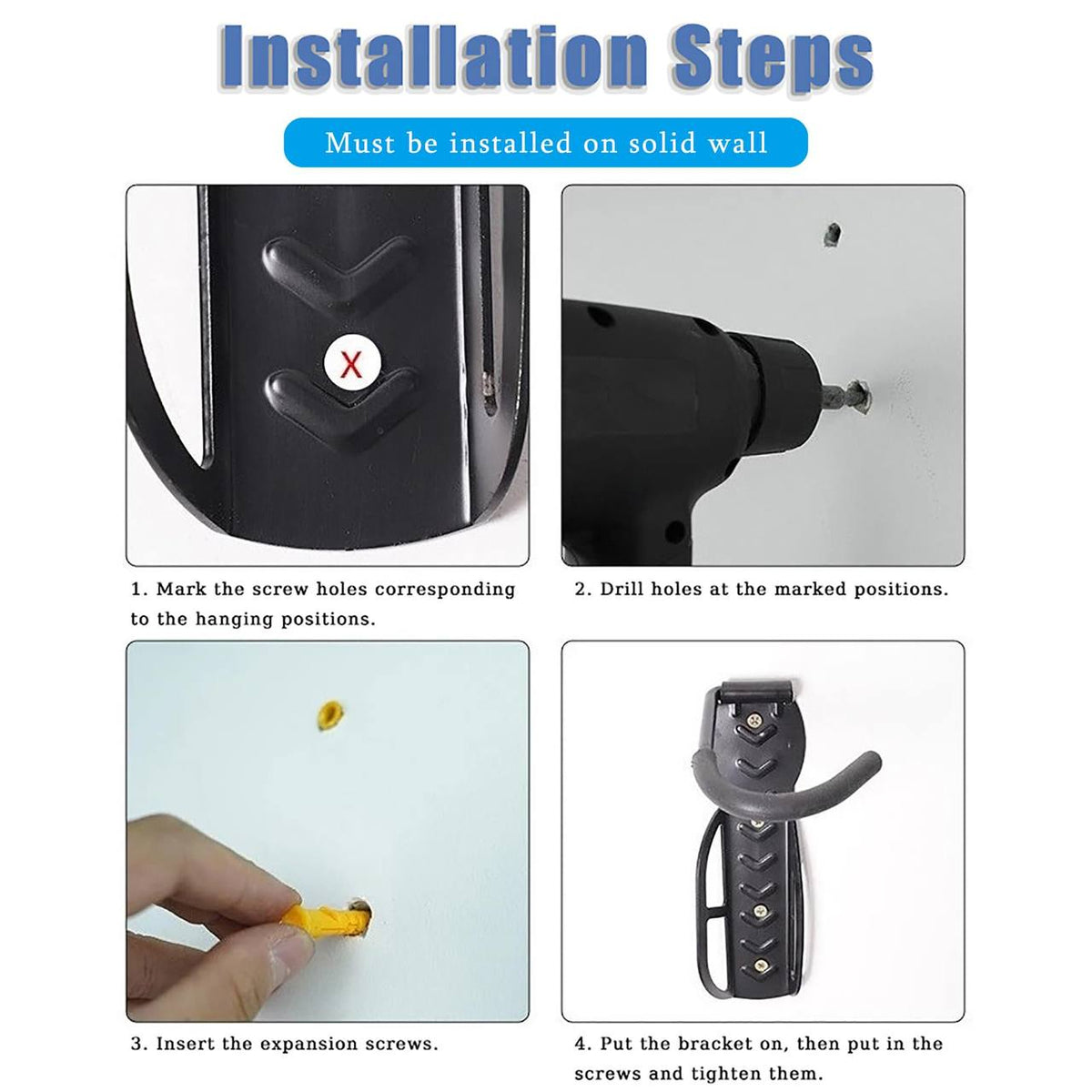 Bicycle Wall Mount Steel