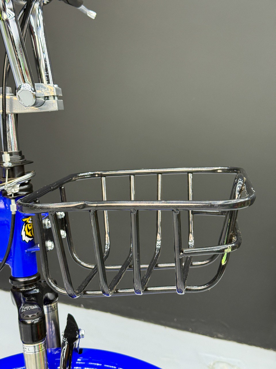 BMX Bike 20” – Strong Frame – Sport Rims – Front Basket – Rear Seat – Wide Tires Blue