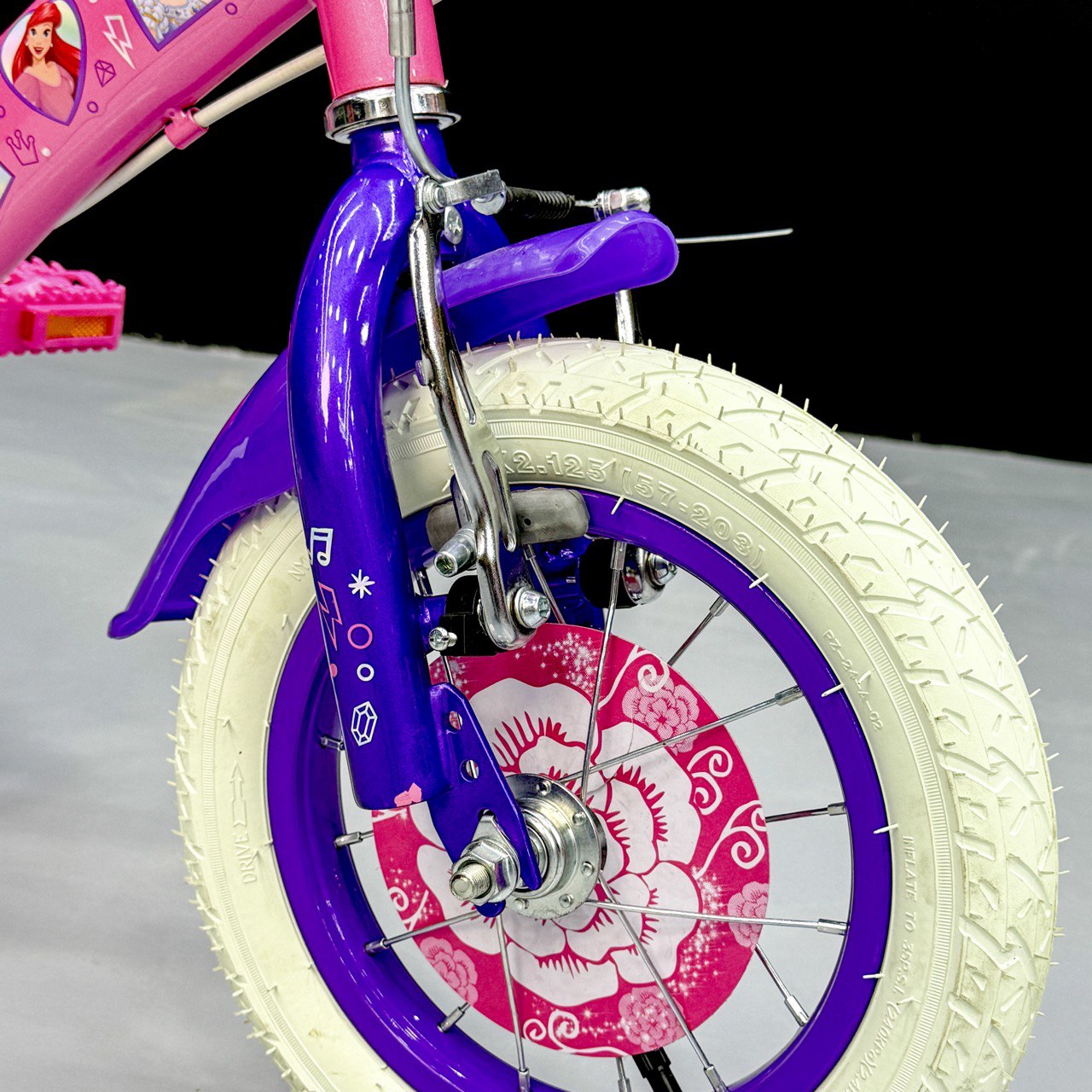 Princess Edition 12" Girls' Bike – With Front Basket & Training Wheels (Ages 2–5 Years)