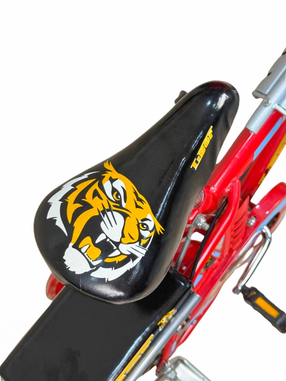 TIGER Kids Bike 12 Inch with Front Basket & Back Seat – For Children 2 to 5 Years