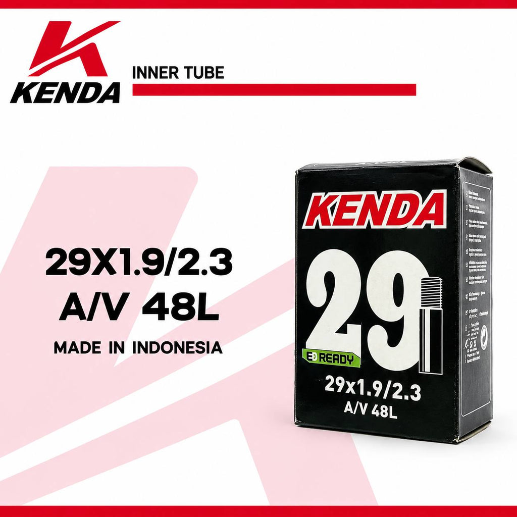 KENDA Bicycle Inner Tube 29×1.9/2.3 with 48mm Schrader Valve (A/V) – Made in Indonesia